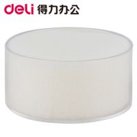 得力海綿缸9102 辦公財務(wù)用品 圓形點鈔濕手器 沾水缸 海綿材質(zhì)